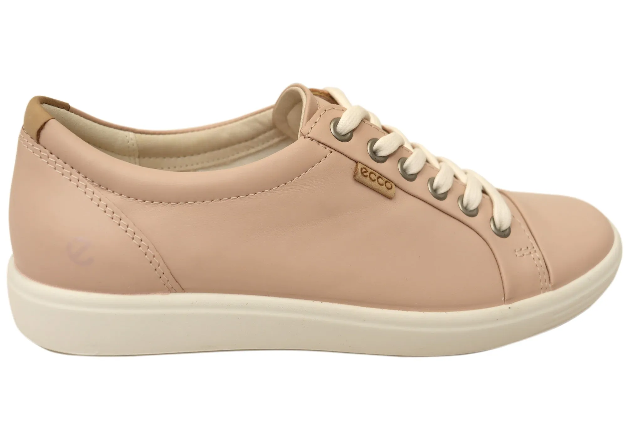 ECCO Damen Soft 7 Bequeme Leder Casual Schnürschuhe Sneakers ECCO Schuhe