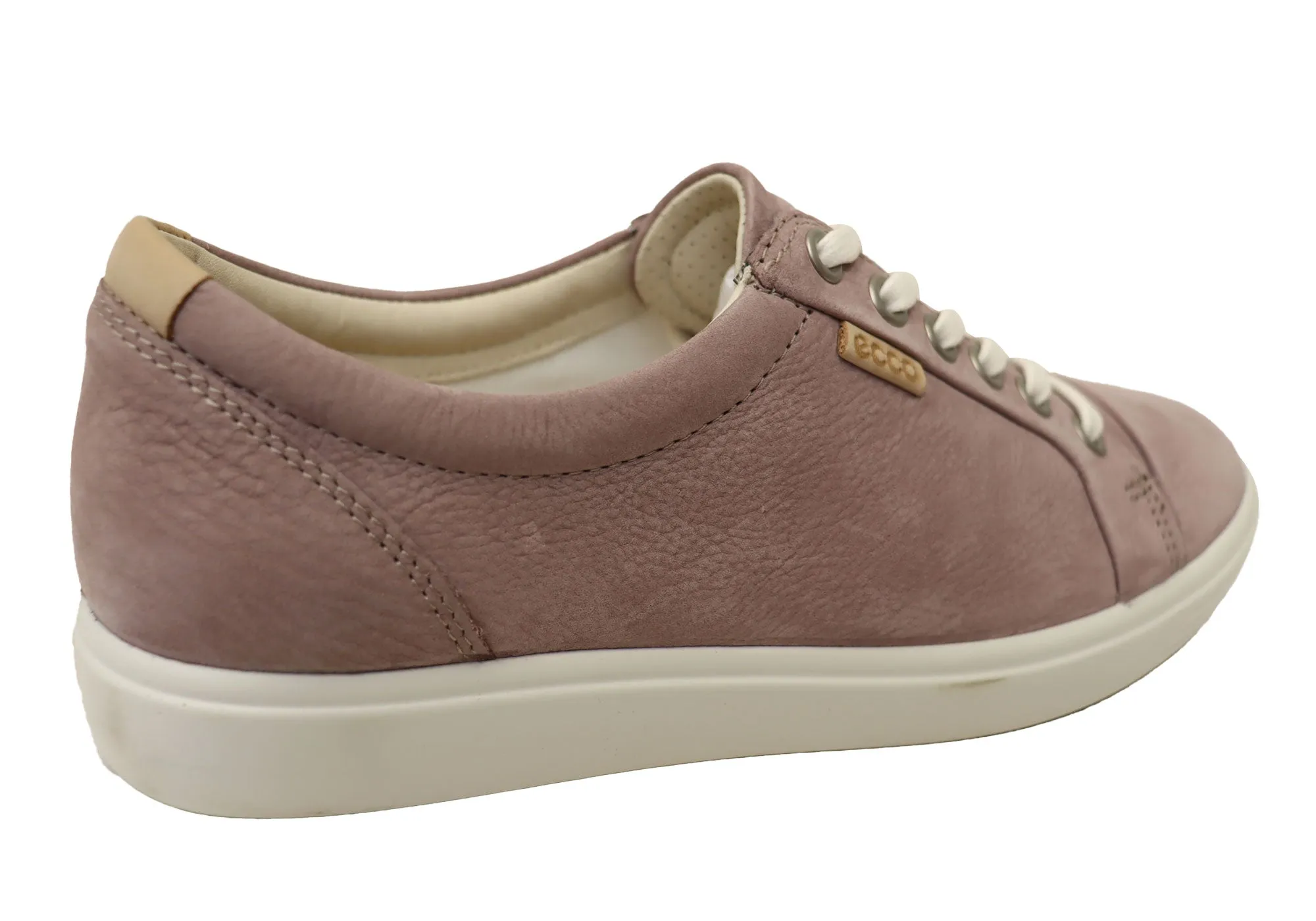 ECCO Damen Soft 7 Bequeme Leder Casual Schnürschuhe Sneakers ECCO Schuhe