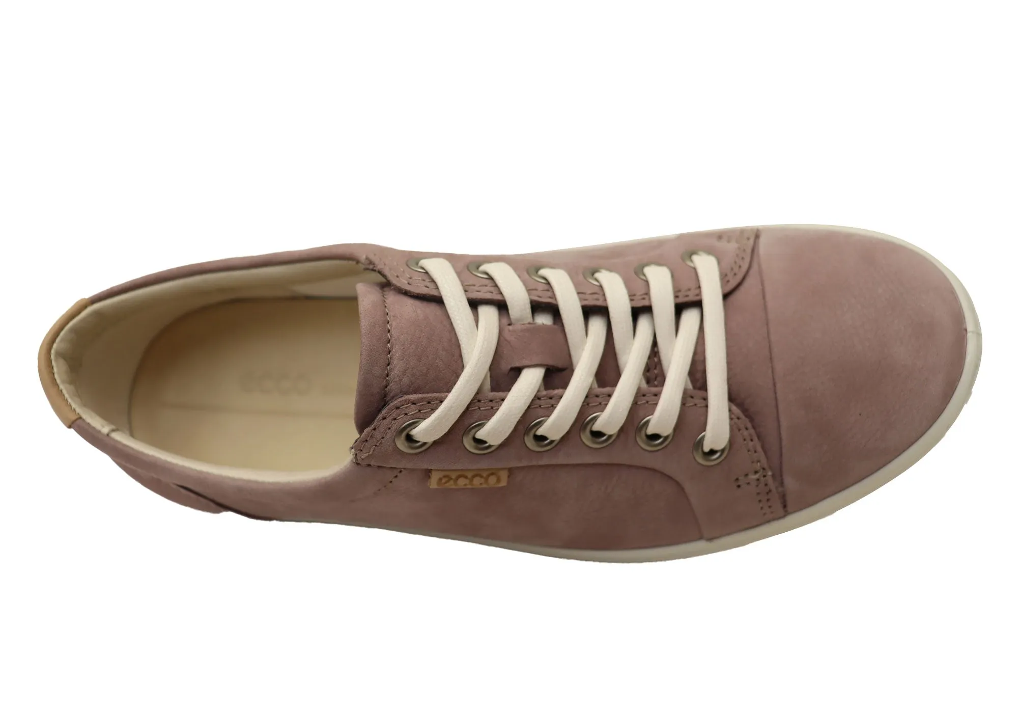 ECCO Damen Soft 7 Bequeme Leder Casual Schnürschuhe Sneakers ECCO Schuhe