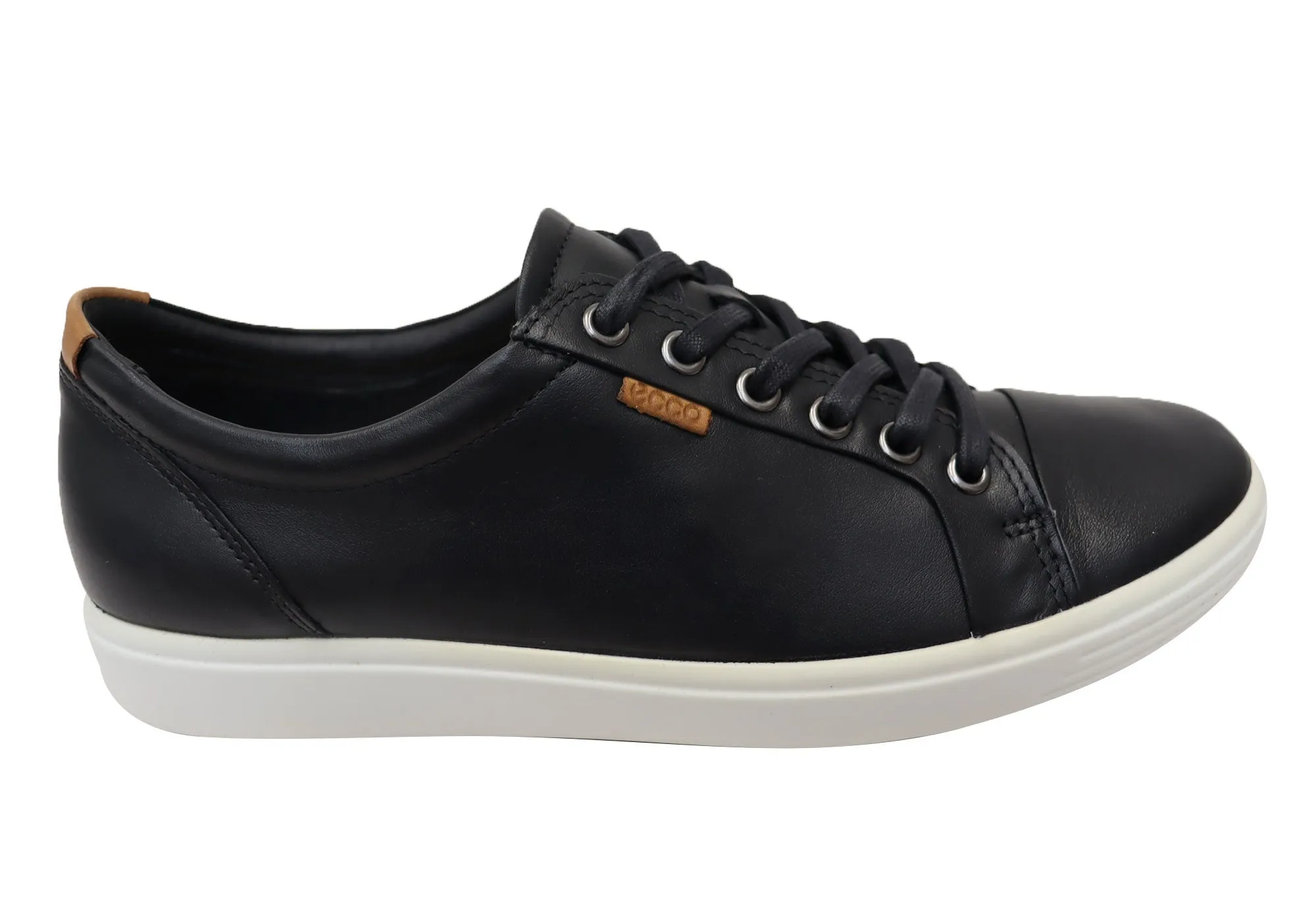 ECCO Damen Soft 7 Bequeme Leder Casual Schnürschuhe Sneakers ECCO Schuhe