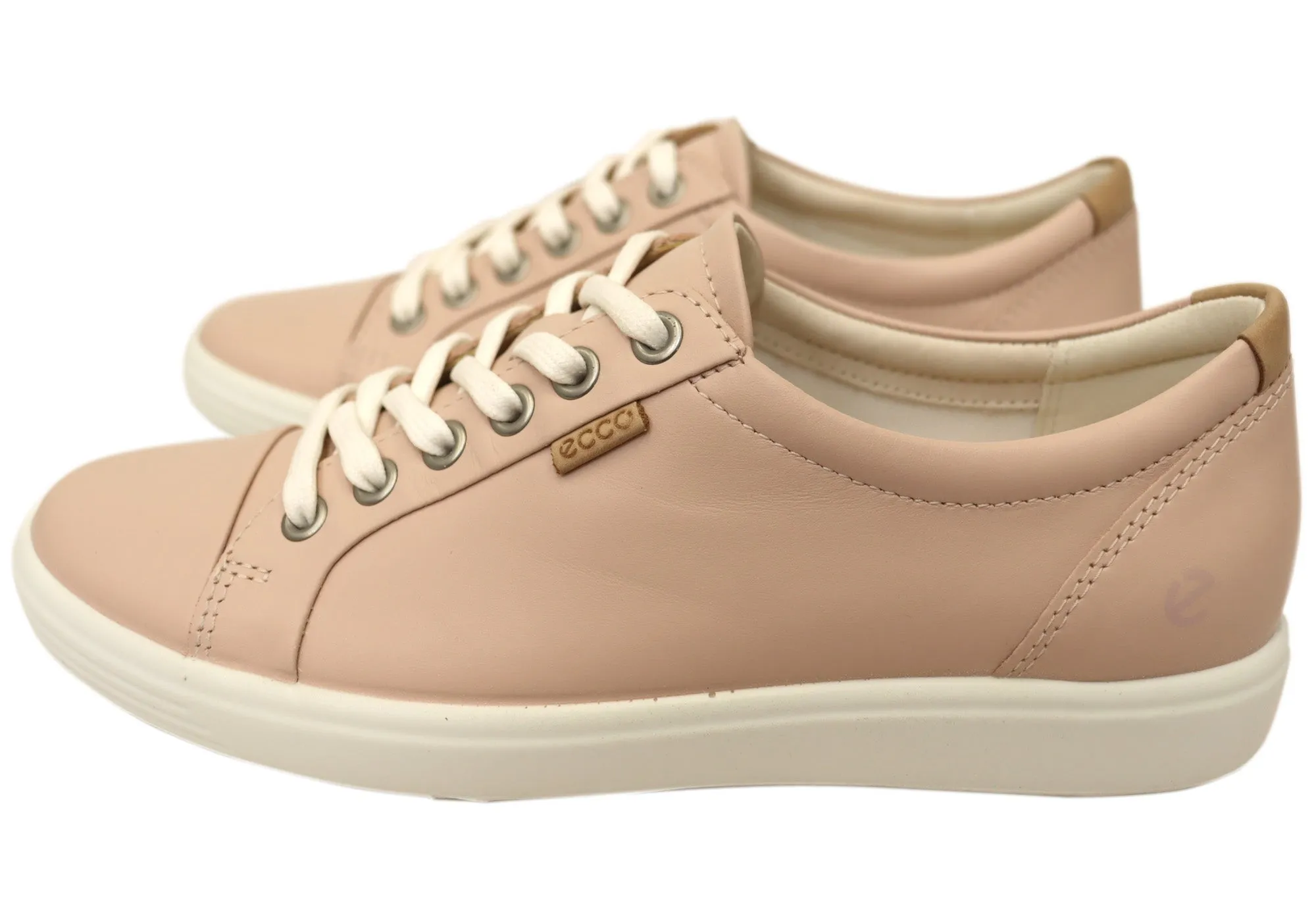 ECCO Damen Soft 7 Bequeme Leder Casual Schnürschuhe Sneakers ECCO Schuhe