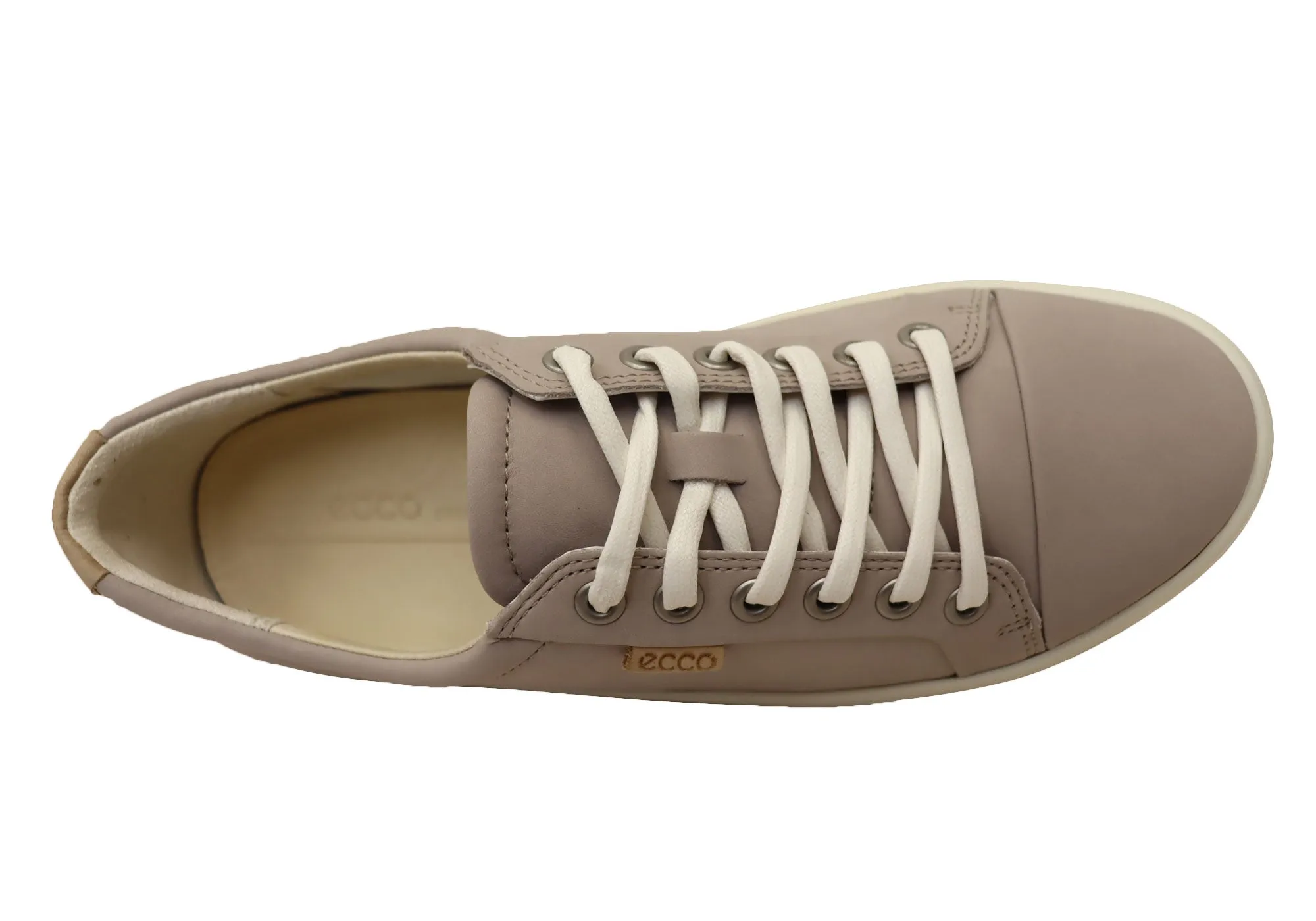 ECCO Damen Soft 7 Bequeme Leder Casual Schnürschuhe Sneakers ECCO Schuhe