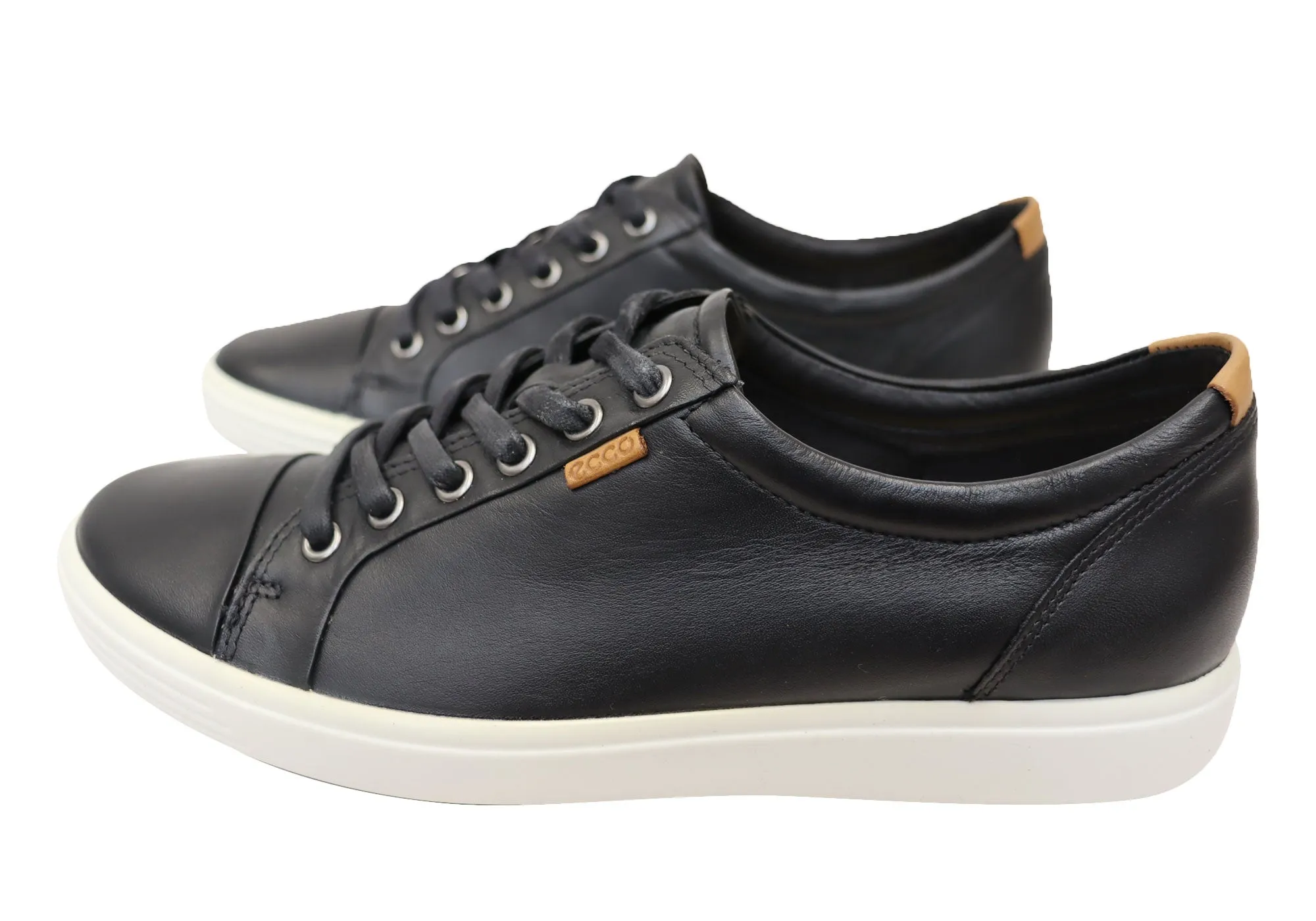 ECCO Damen Soft 7 Bequeme Leder Casual Schnürschuhe Sneakers ECCO Schuhe