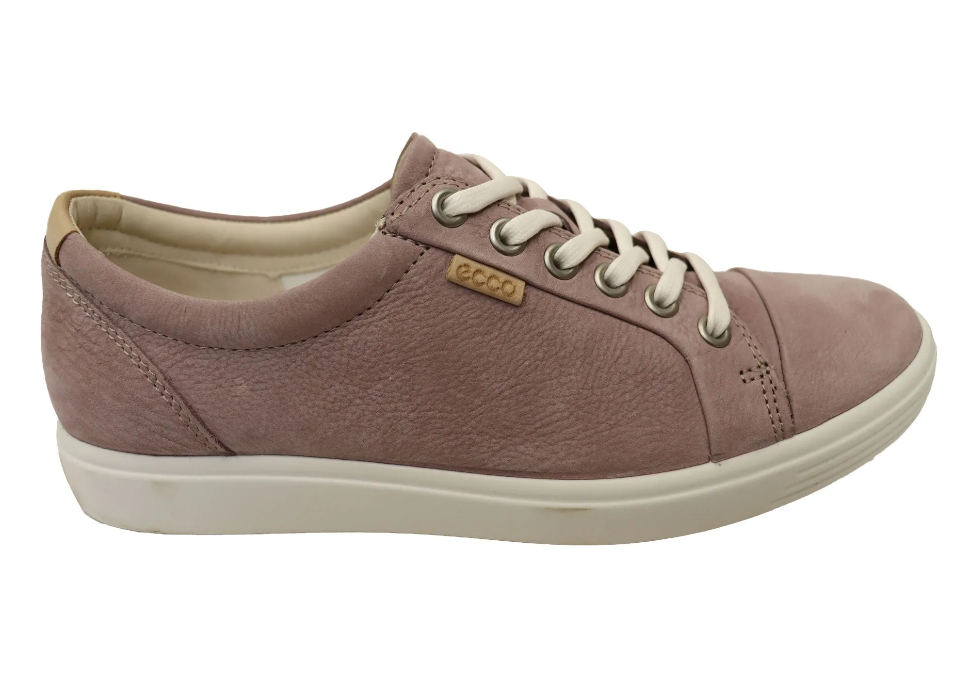 ECCO Damen Soft 7 Bequeme Leder Casual Schnürschuhe Sneakers ECCO Schuhe