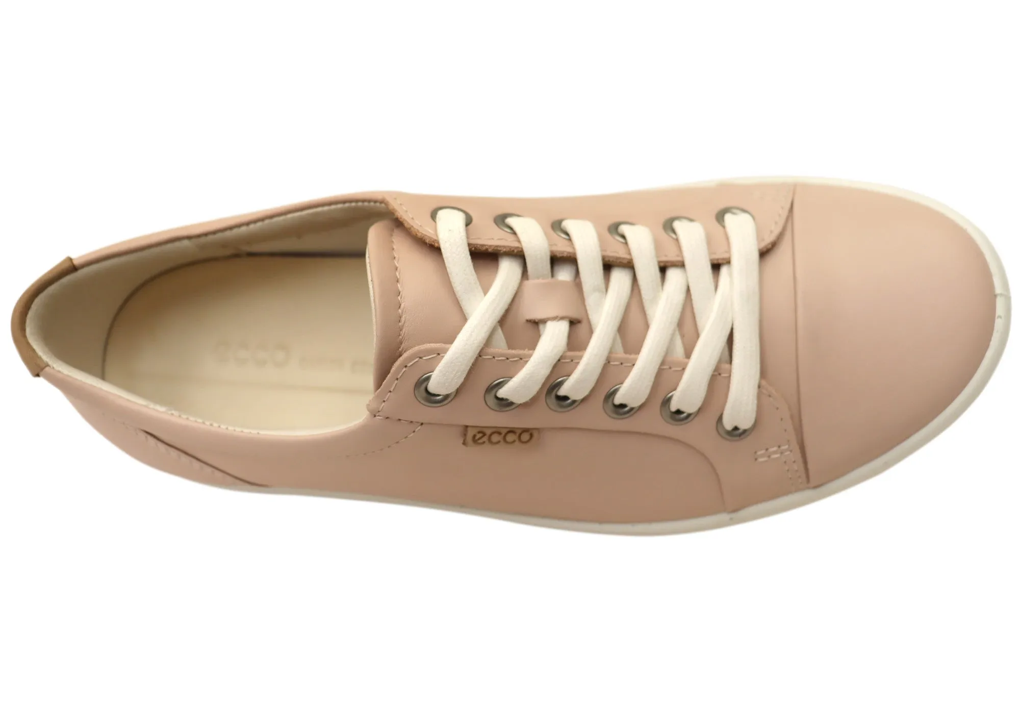 ECCO Damen Soft 7 Bequeme Leder Casual Schnürschuhe Sneakers ECCO Schuhe
