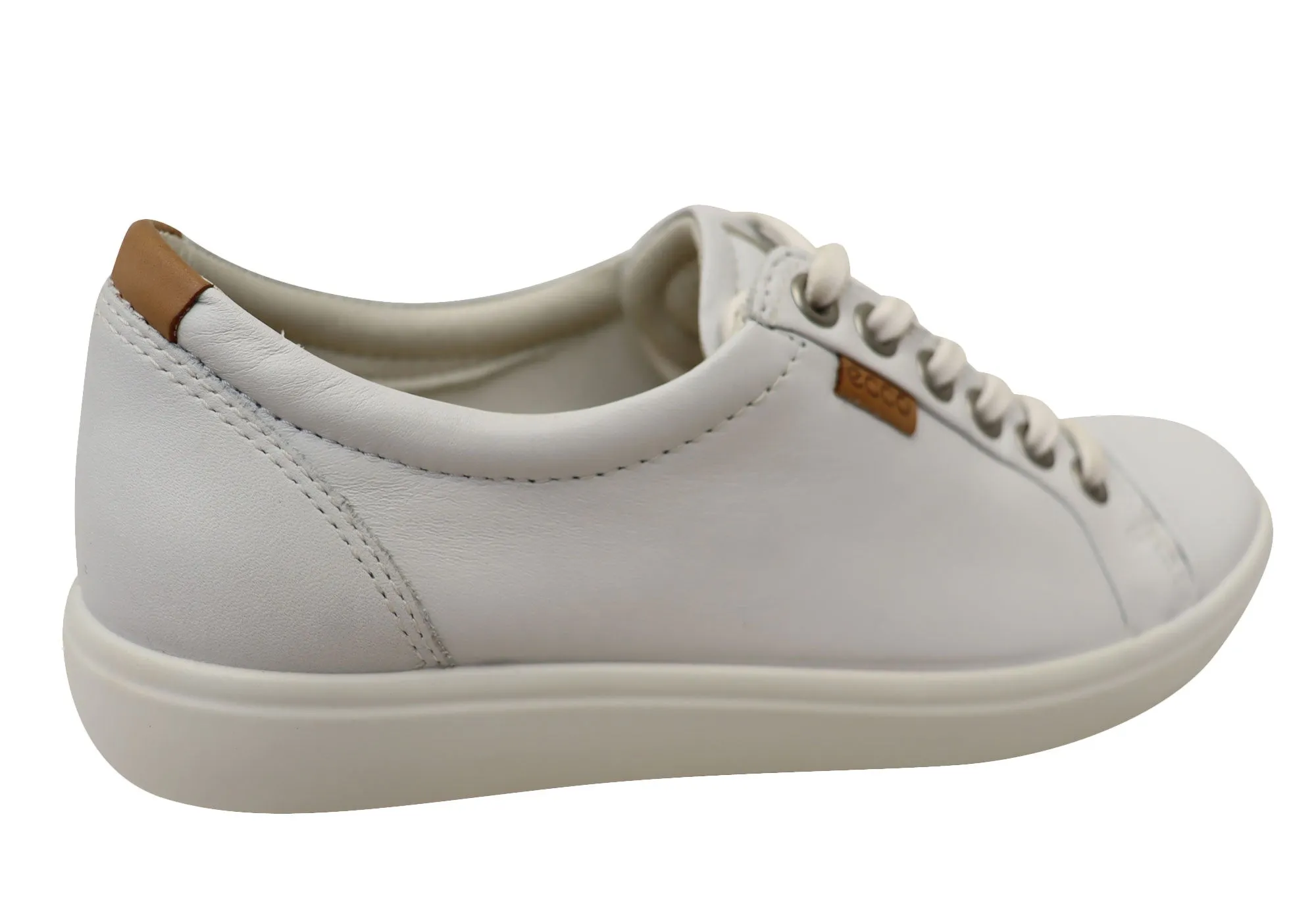 ECCO Damen Soft 7 Bequeme Leder Casual Schnürschuhe Sneakers ECCO Schuhe
