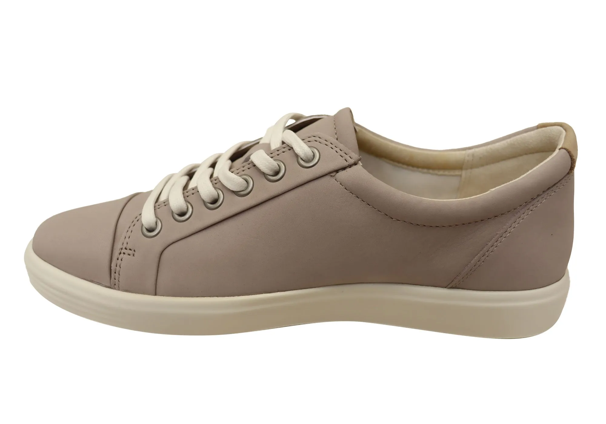 ECCO Damen Soft 7 Bequeme Leder Casual Schnürschuhe Sneakers ECCO Schuhe