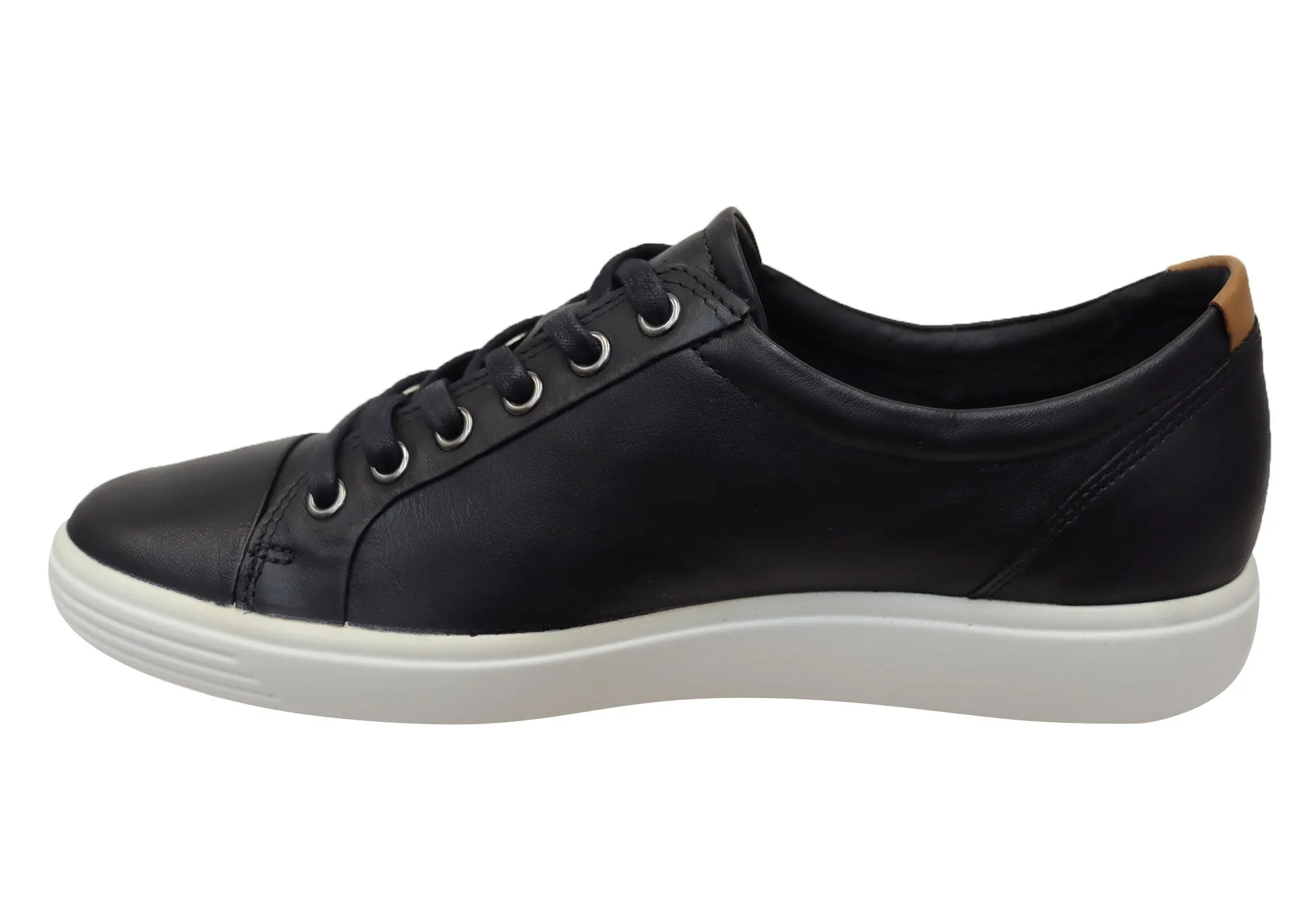 ECCO Damen Soft 7 Bequeme Leder Casual Schnürschuhe Sneakers ECCO Schuhe
