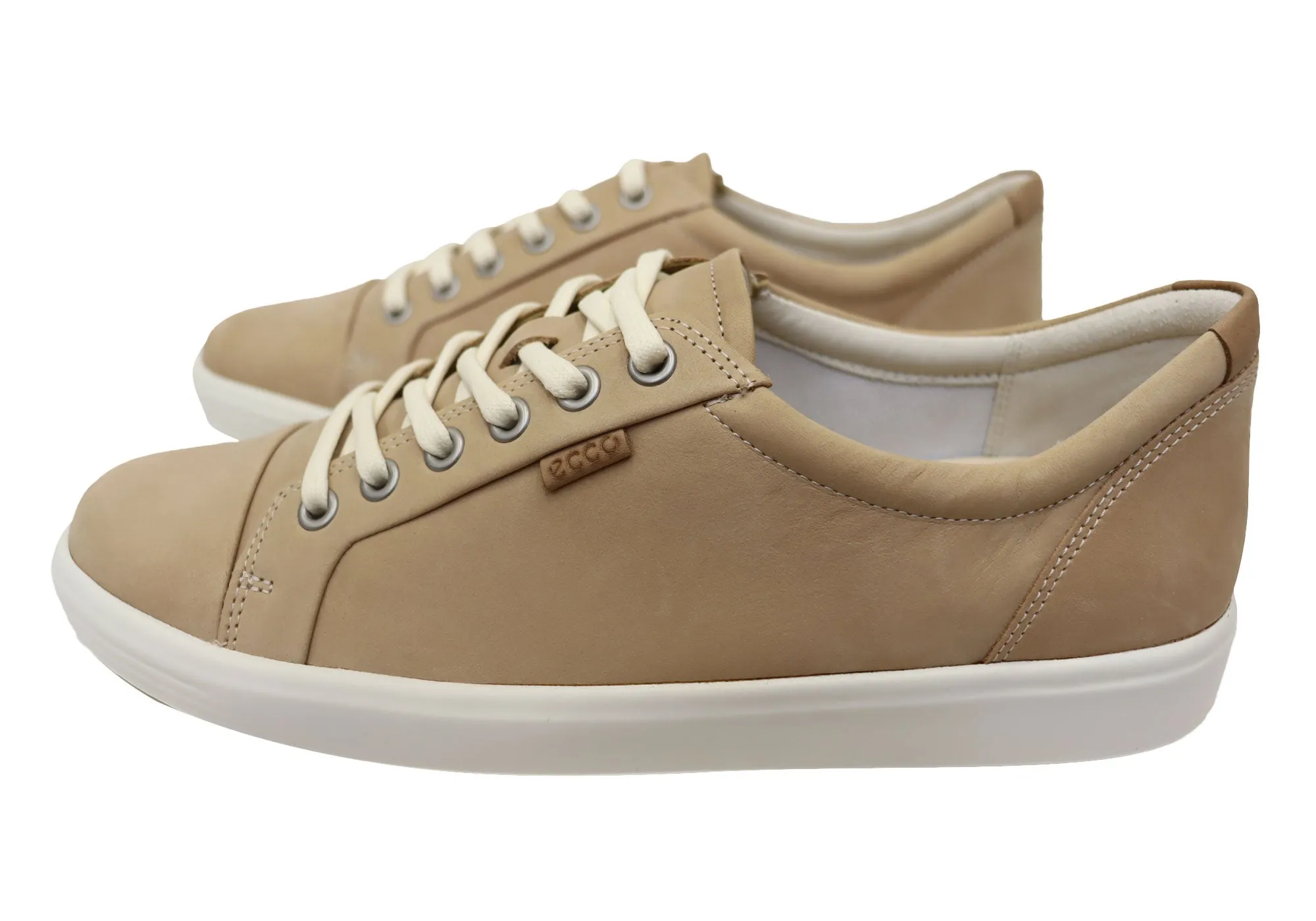 ECCO Damen Soft 7 Bequeme Leder Casual Schnürschuhe Sneakers ECCO Schuhe
