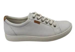 ECCO Damen Soft 7 Bequeme Leder Casual Schnürschuhe Sneakers ECCO Schuhe