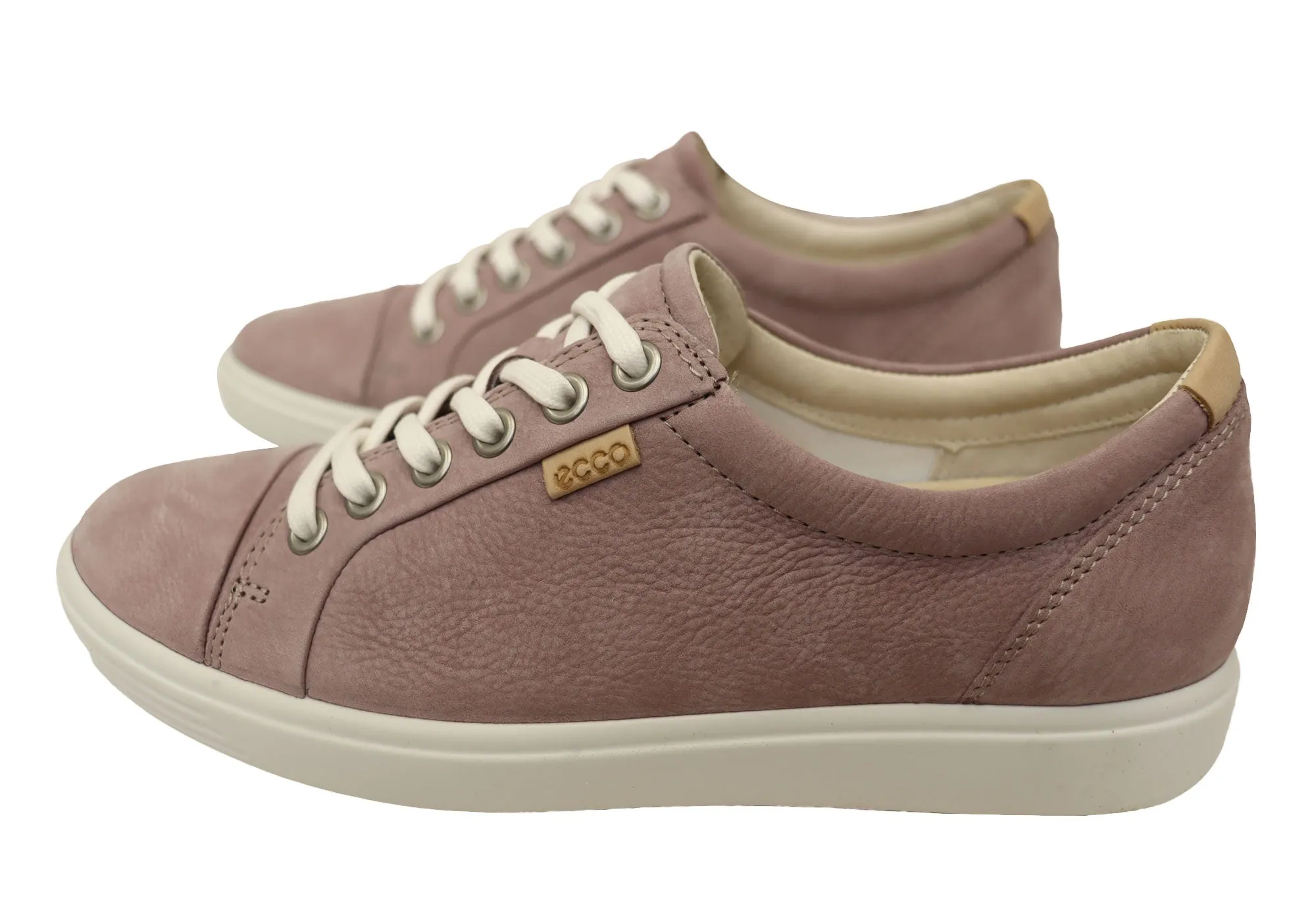 ECCO Damen Soft 7 Bequeme Leder Casual Schnürschuhe Sneakers ECCO Schuhe