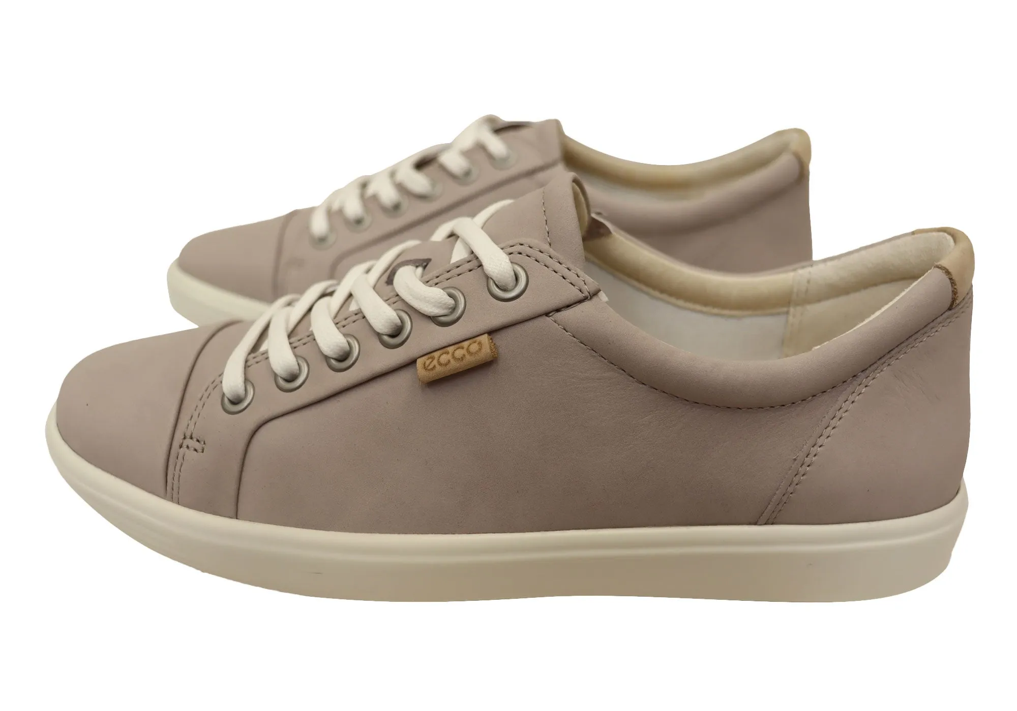 ECCO Damen Soft 7 Bequeme Leder Casual Schnürschuhe Sneakers ECCO Schuhe