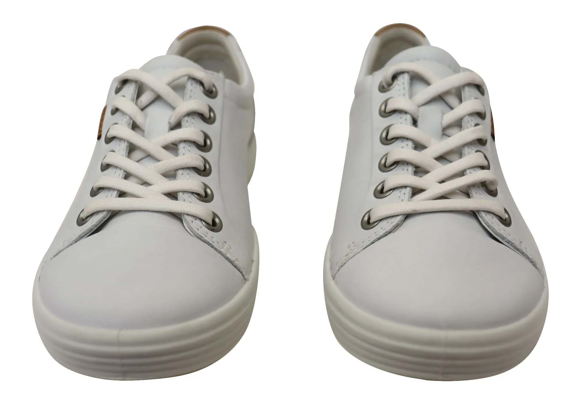 ECCO Damen Soft 7 Bequeme Leder Casual Schnürschuhe Sneakers ECCO Schuhe