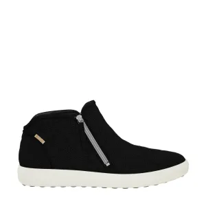 Ecco Damen Soft 7 Reißverschluss Bootie Sneaker in Schwarz
