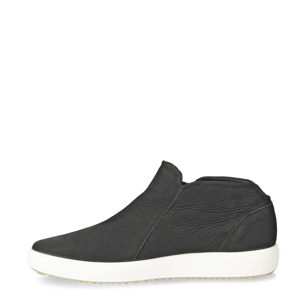 Ecco Damen Soft 7 Reißverschluss Bootie Sneaker in Schwarz