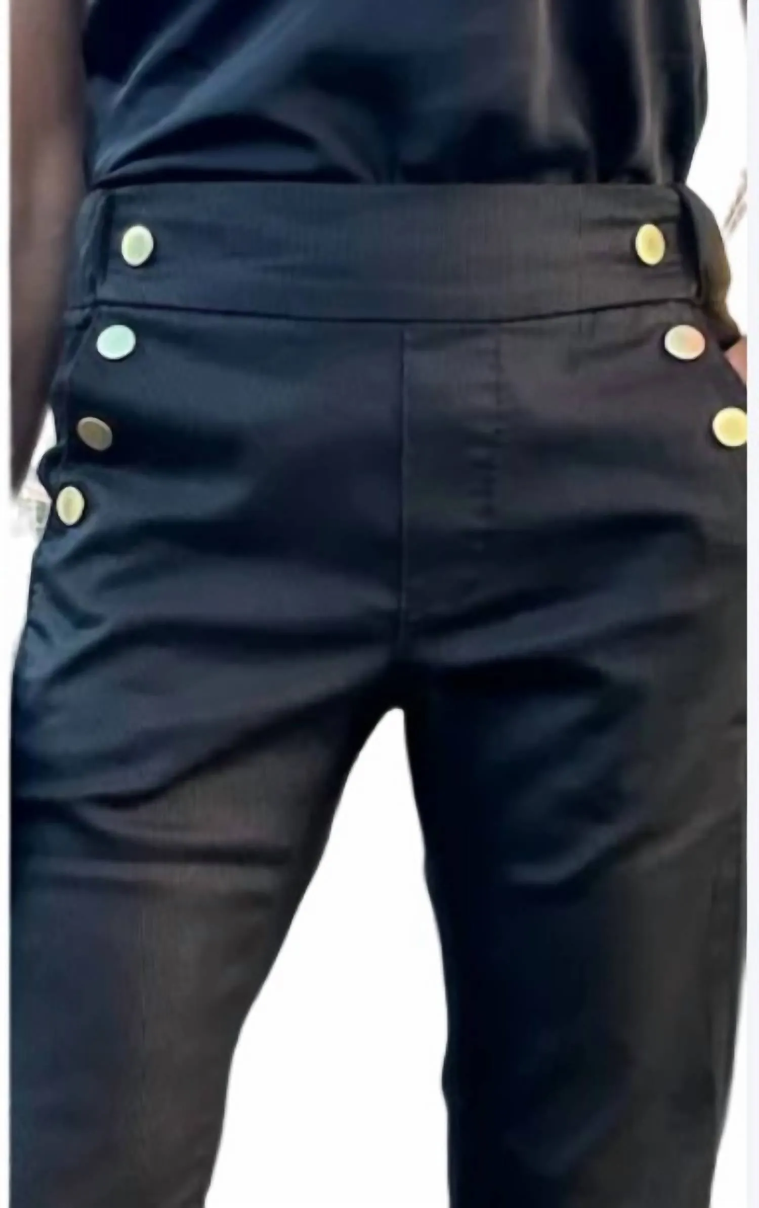 Ellen Hose In Schwarz Gestreift Ecco Schuhe