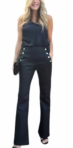 Ellen Hose In Schwarz Gestreift Ecco Schuhe