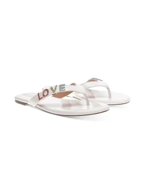 Fantasia Damen Lackverzierte Flache Sandalen Ecco Schuhe