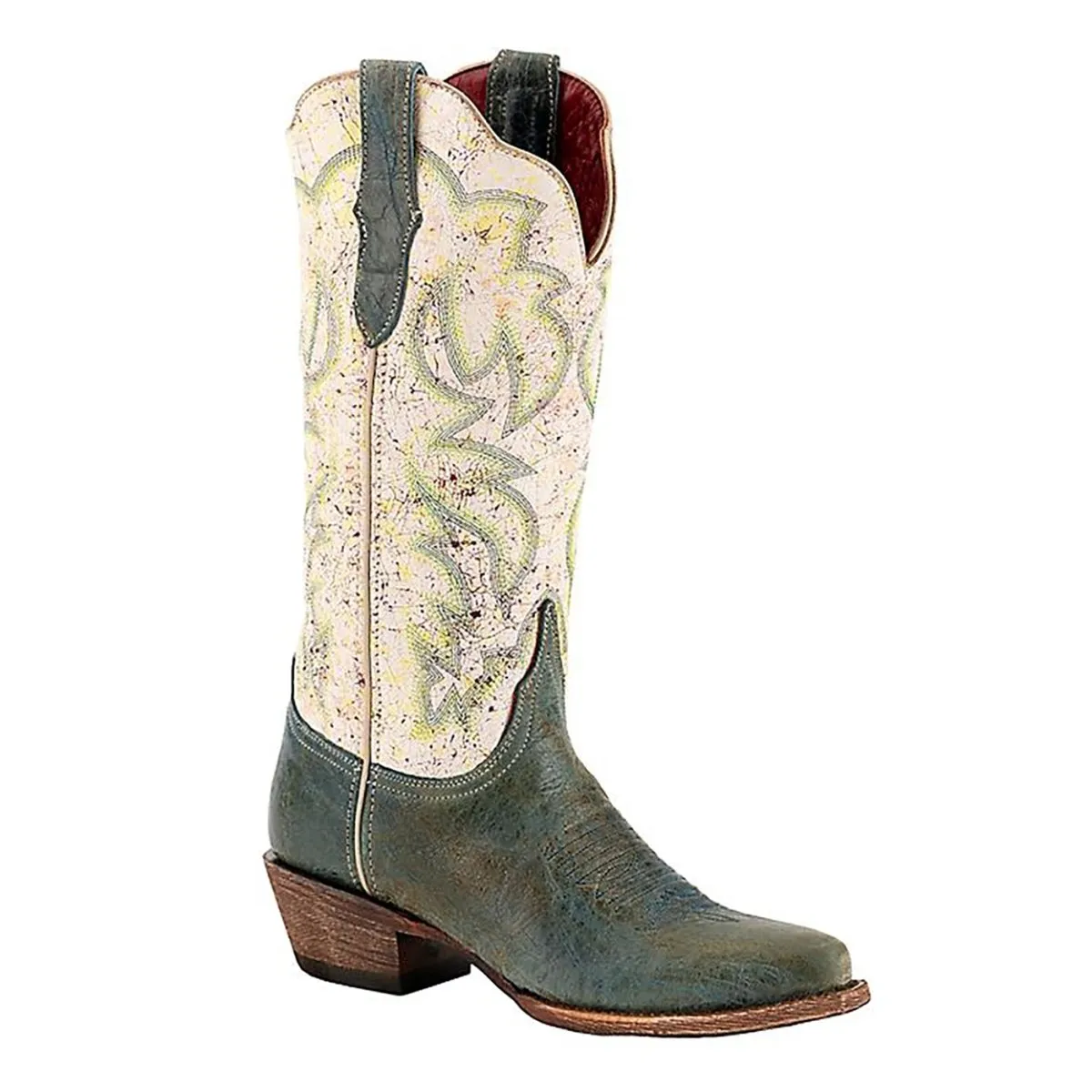 Ferrini Damen Candy Teal Leder-Sohle