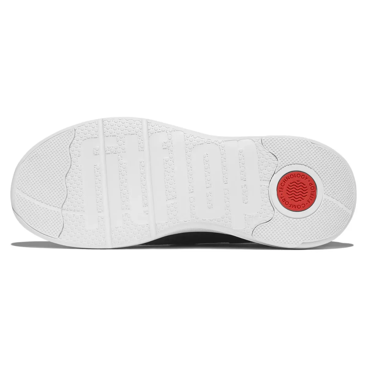 FitFlop Damen SUPER-Q Strick-Schnürschuh Schwarz/Weiß