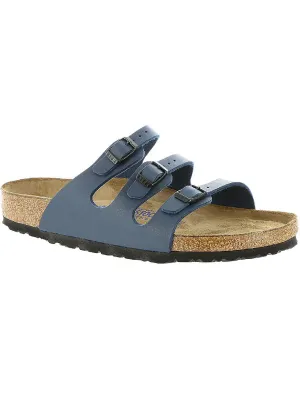 Florida BS Damen Flache Slides Fußbett Sandalen