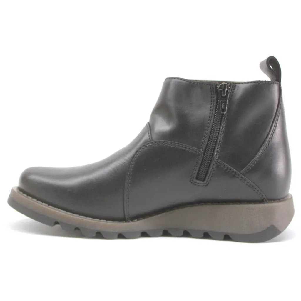 Fly London Sely918Fly Rug Leder Stiefeletten mit Reißverschluss für Damen