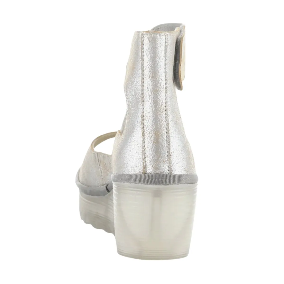 Fly London Damen Yefi Pearl Cool Metallik Leder