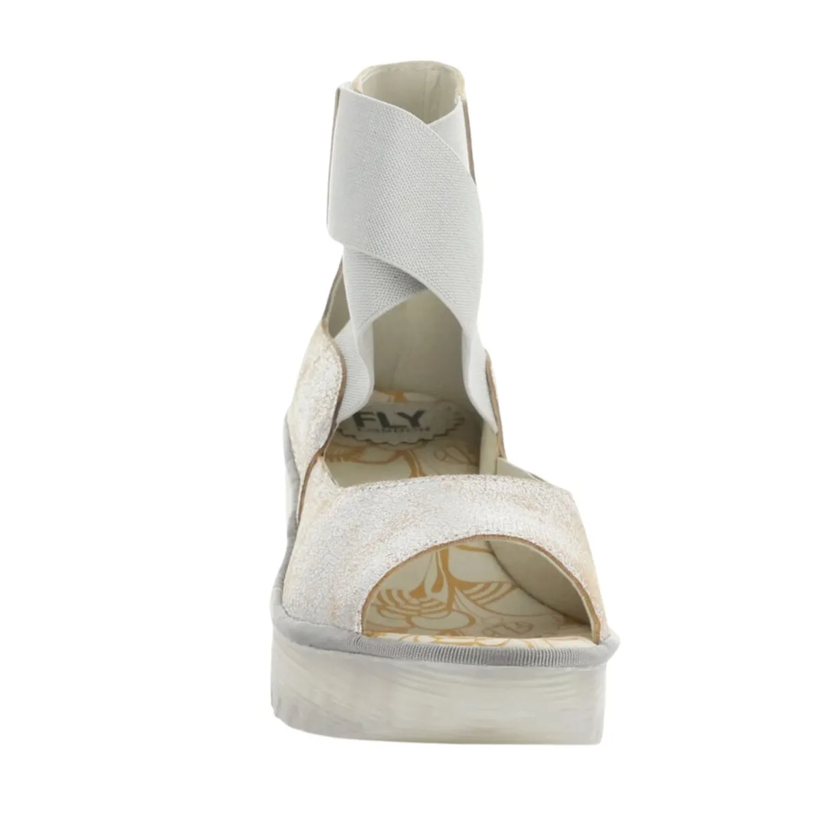 Fly London Damen Yefi Pearl Cool Metallik Leder