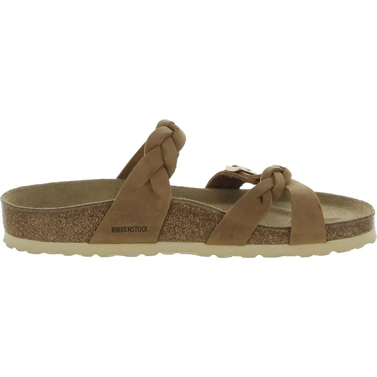 Franca Geflochtene Damen Leder Schlupfsandalen