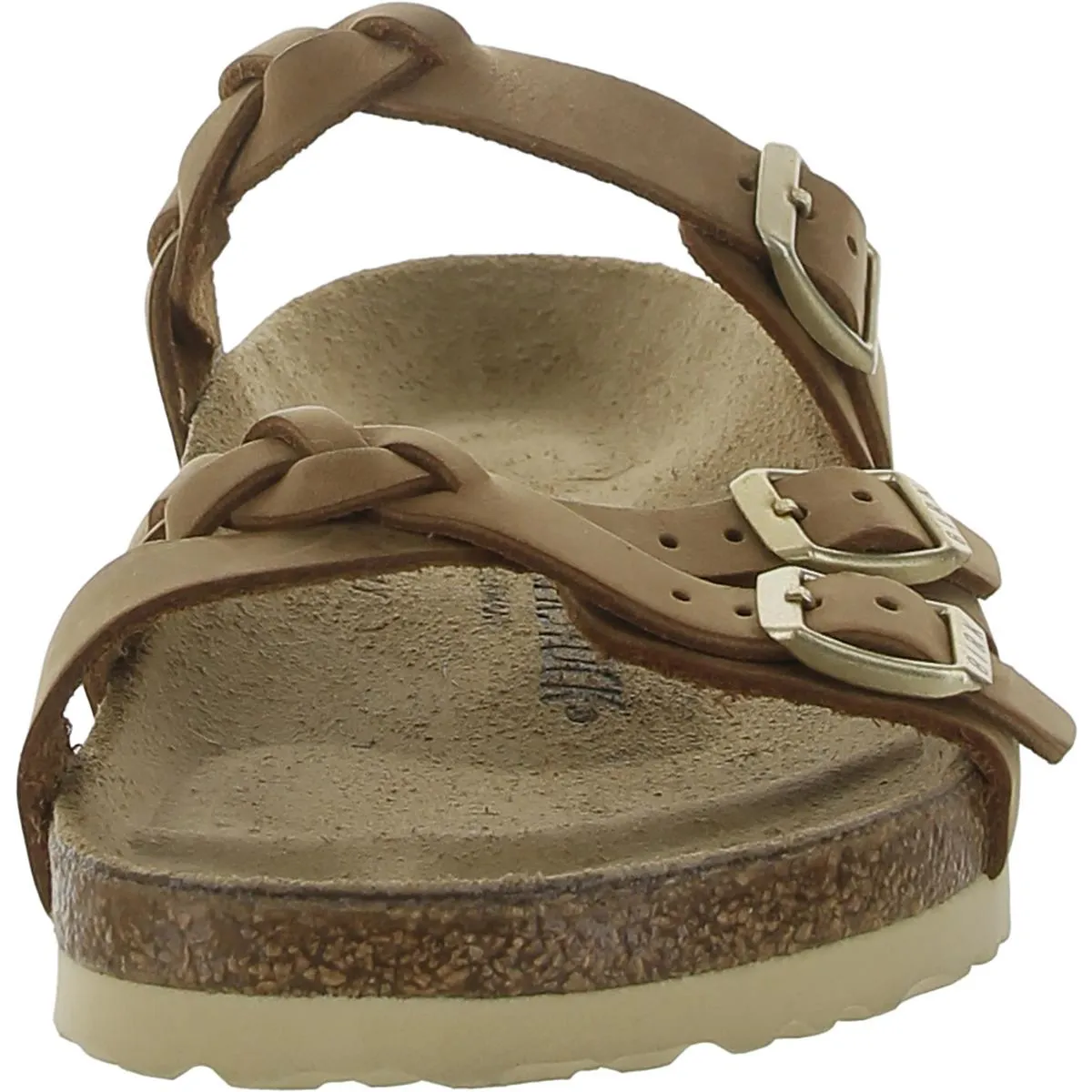 Franca Geflochtene Damen Leder Schlupfsandalen