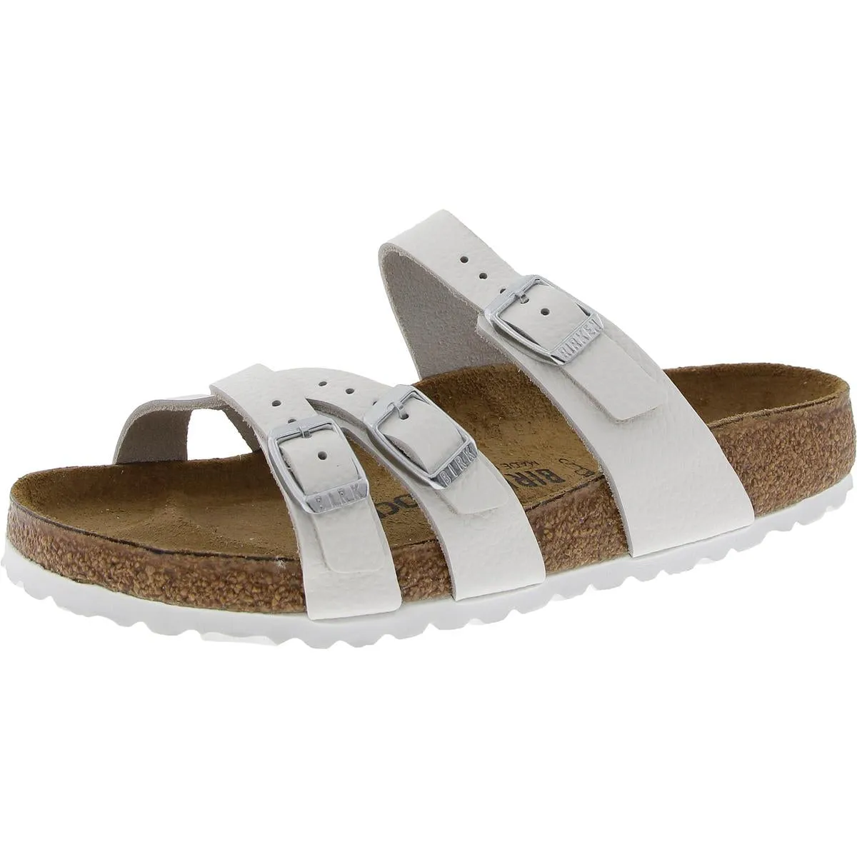 FRANCA Damen Riemchen-Sandalen mit Schnalle aus Leder