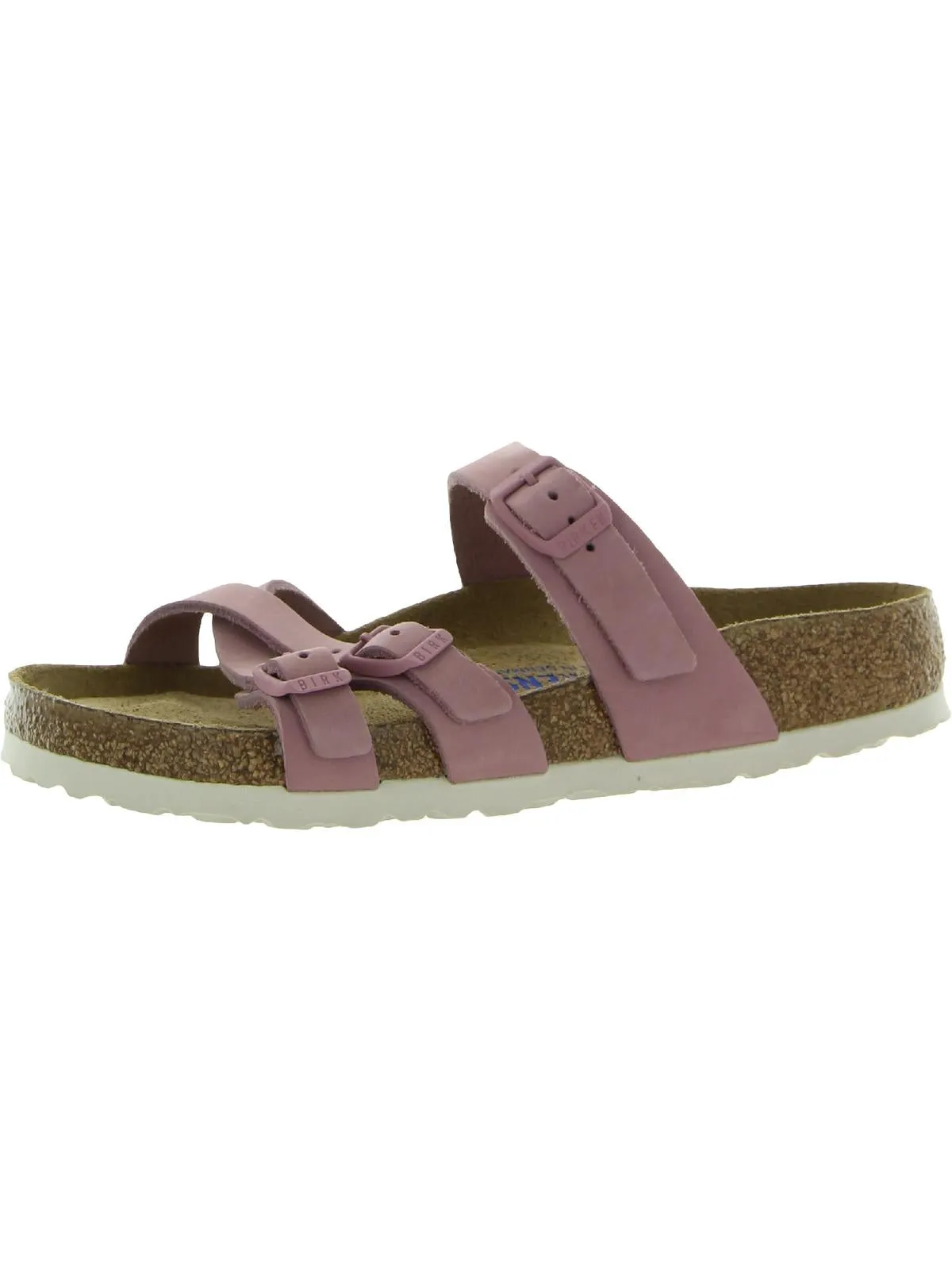 Franca Damen Leder-Fußbett Plateausandalen