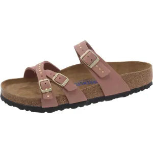 Franca Damen Leder Riemchen Fußbett Sandalen