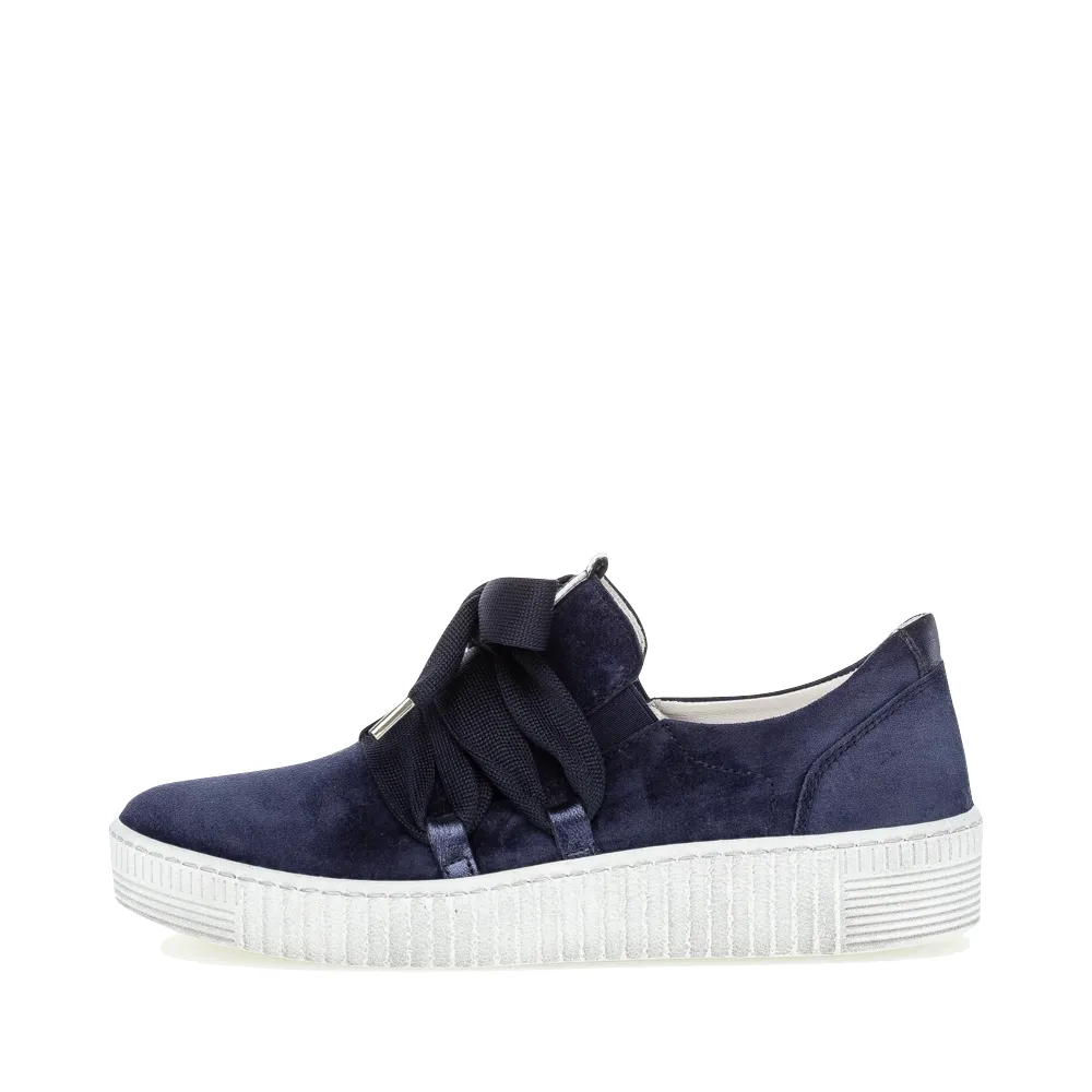 Gabor Damen-Sneaker mit Schleife in Marineblau