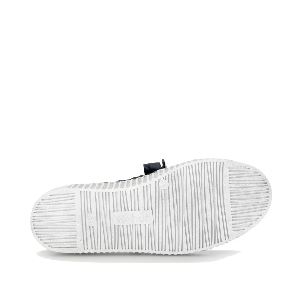 Gabor Damen-Sneaker mit Schleife in Marineblau