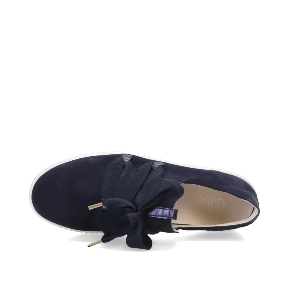 Gabor Damen-Schleifsneaker in Schwarz/Weiß