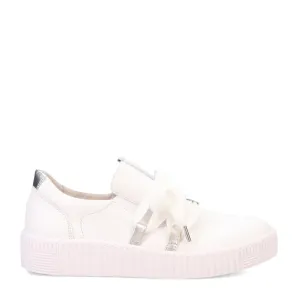 Gabor Damen-Sneaker mit Schleife in Weiß