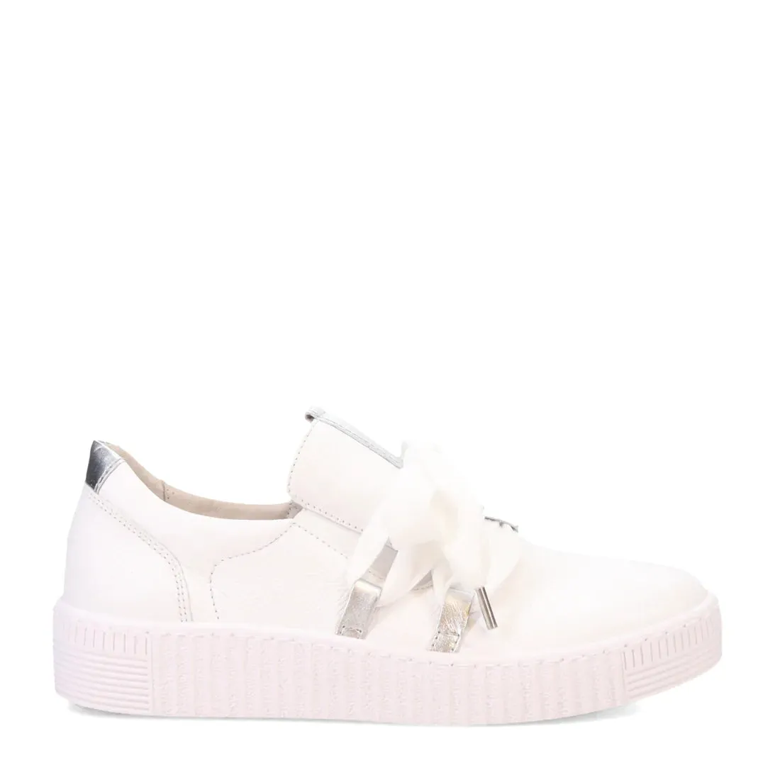 Gabor Damen-Sneaker mit Schleife in Weiß