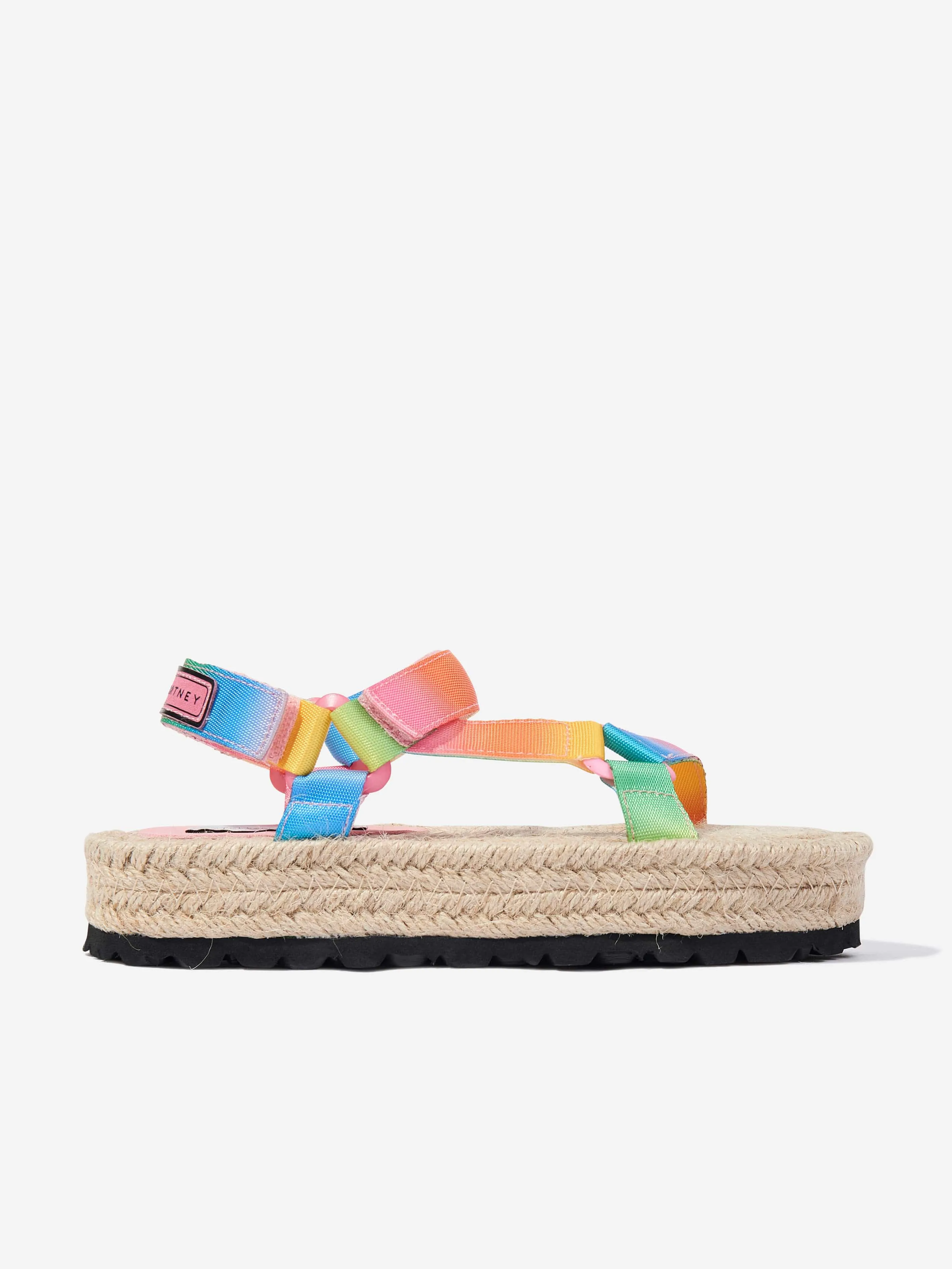 Mädchen Logo Band Sandalen in Mehrfarben