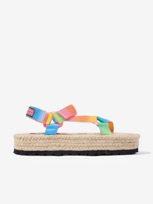 Mädchen Logo Band Sandalen in Mehrfarben
