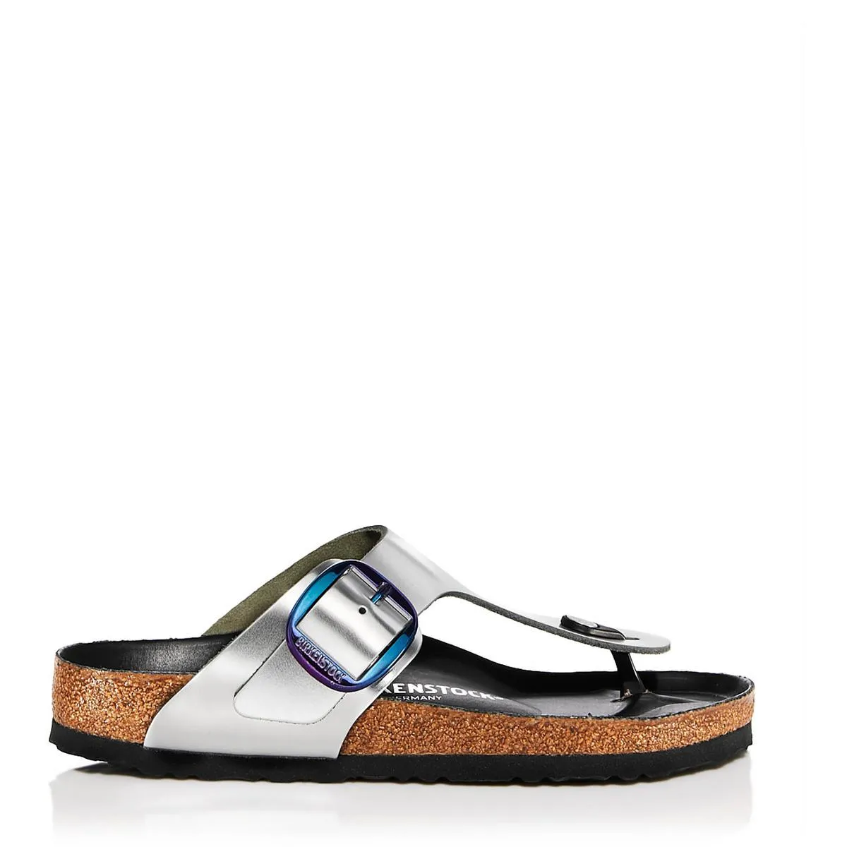 Gizeh Damen Riemchensandalen mit großer Schnalle aus Leder