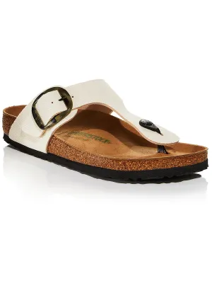 Gizeh Damen Riemchensandalen mit großer Schnalle aus Leder