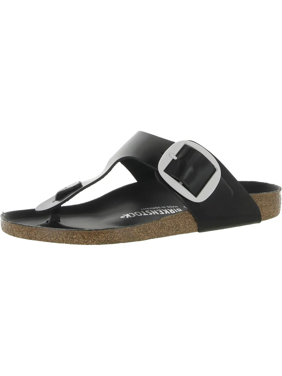 Gizeh Damen Riemchensandalen mit großer Schnalle aus Leder