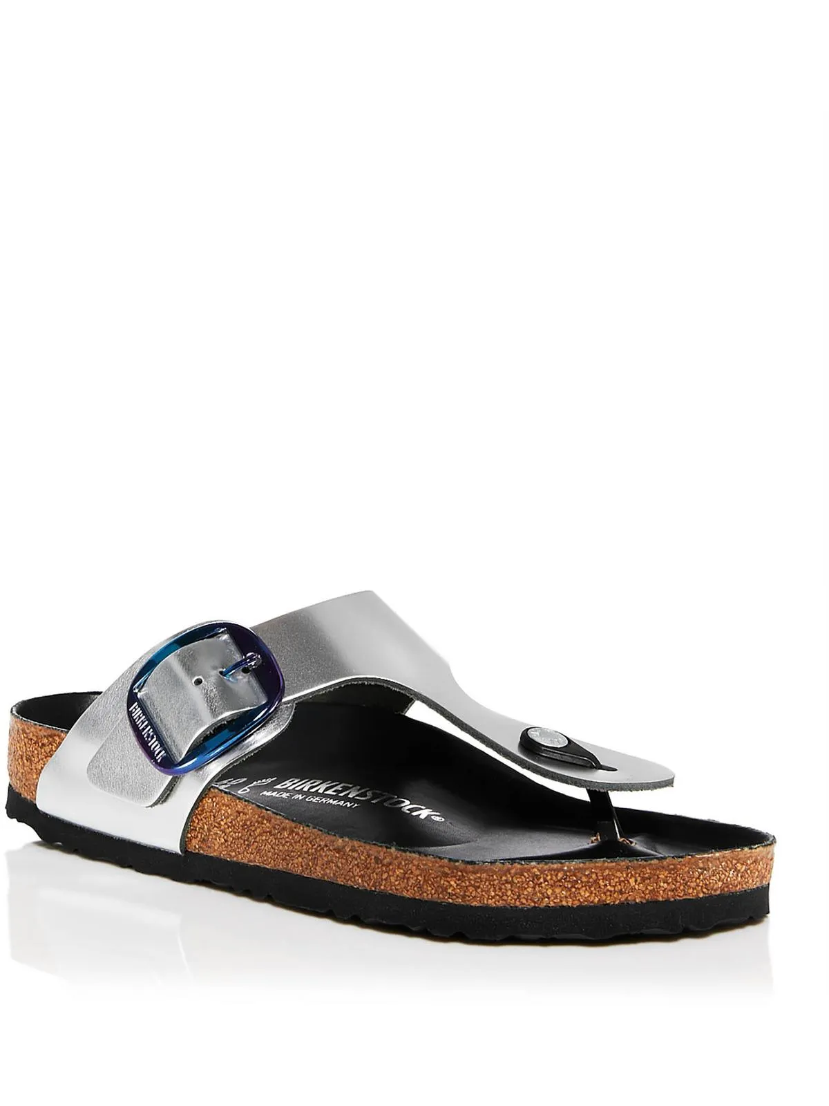 Gizeh Damen Riemchensandalen mit großer Schnalle aus Leder