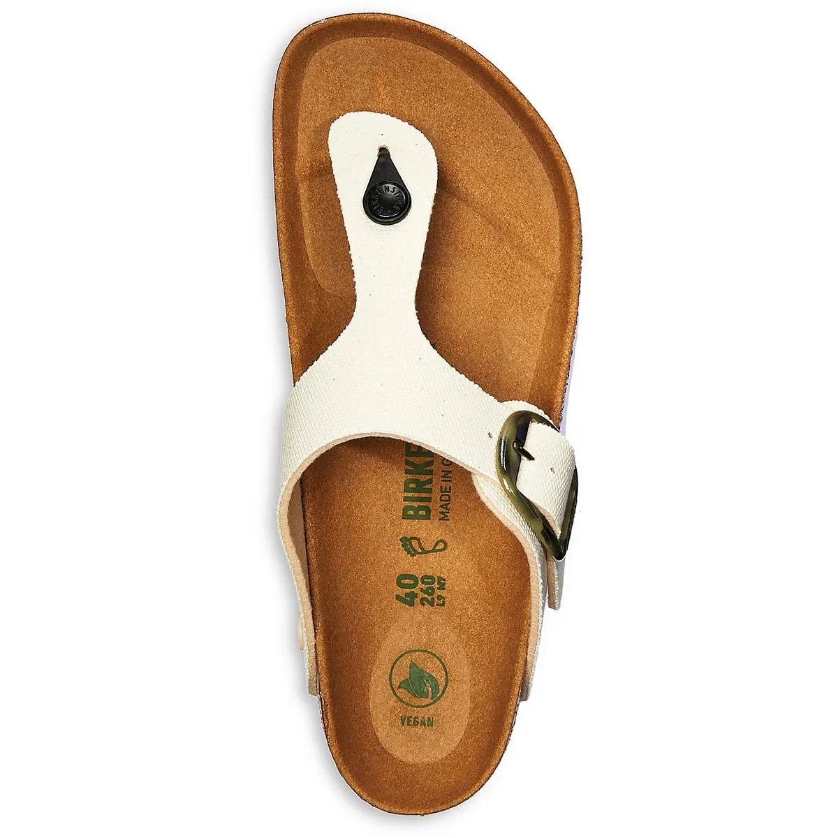 Gizeh Damen Riemchensandalen mit großer Schnalle aus Leder