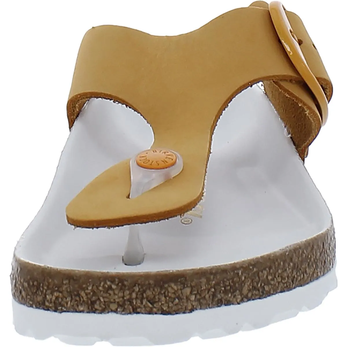 Gizeh Big Buckle Damen Nubuck Slide T-Strap Sandalen