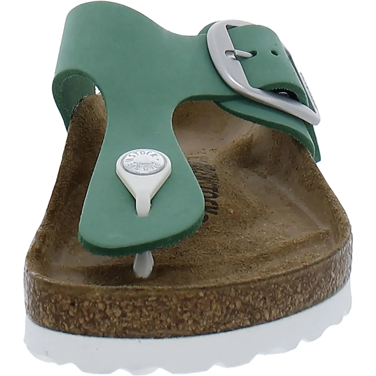 Gizeh Big Buckle Damen Nubuck Slide T-Riemen Sandalen