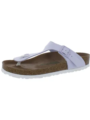 Gizeh BS Damen Kunstleder Slide T-Strap Sandalen