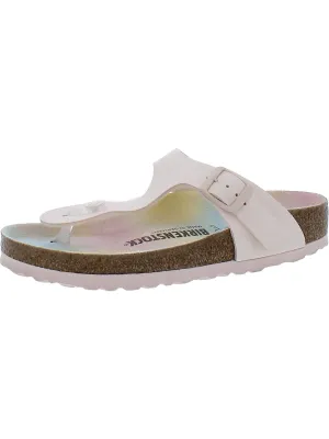 Gizeh BS Damen Kunstleder Slide T-Band Sandalen