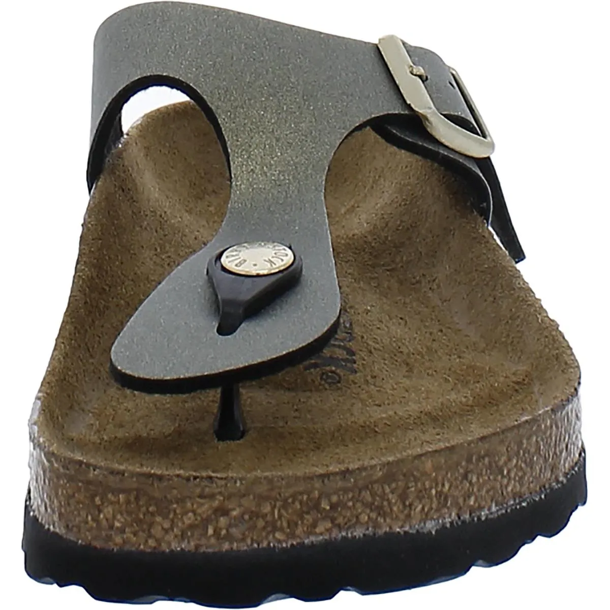 Gizeh BS Damen Metallisch Slide T-Riemen Sandalen